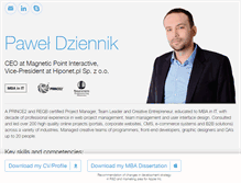 Tablet Screenshot of pauldziennik.com